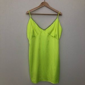 Neon highlighter mini dress